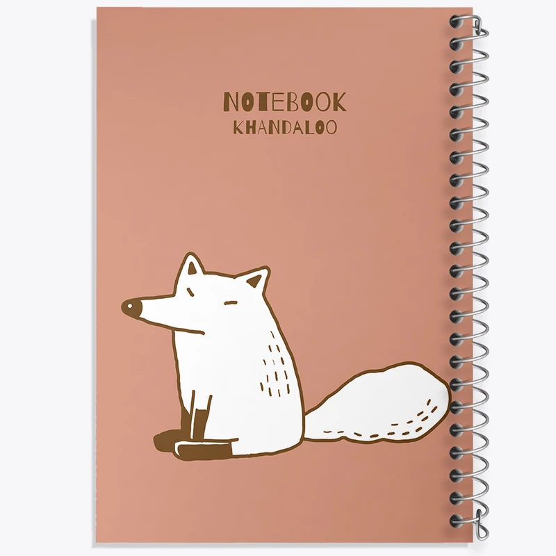 دفتر شطرنجی 50 برگ خندالو مدل روباه کد N1316