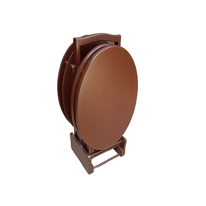 میز عسلی مدل بیضی ساده B160 مجموعه 4 عددی