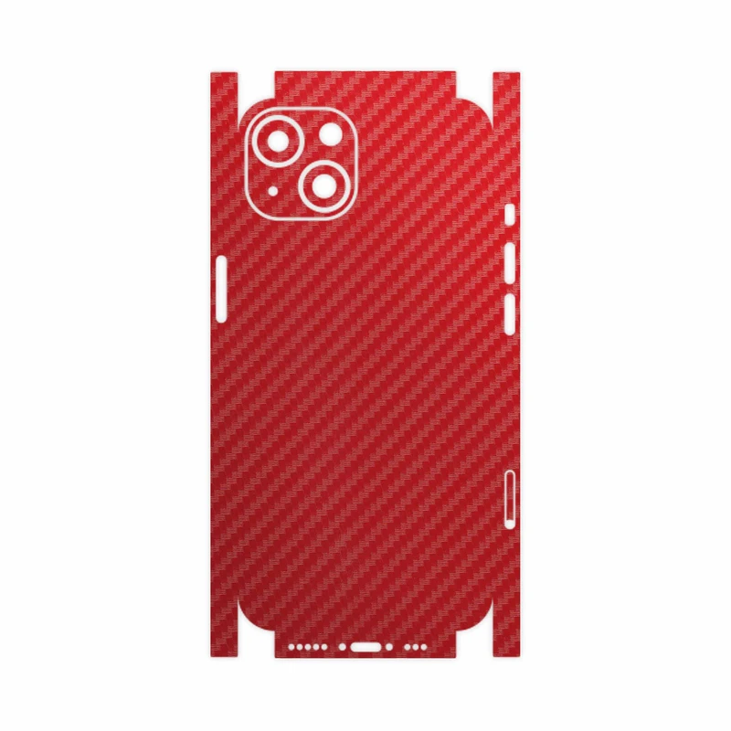 برچسب پوششی ماهوت مدل Red-Fiber-FullSkin مناسب برای گوشی موبایل اپل iPhone 13