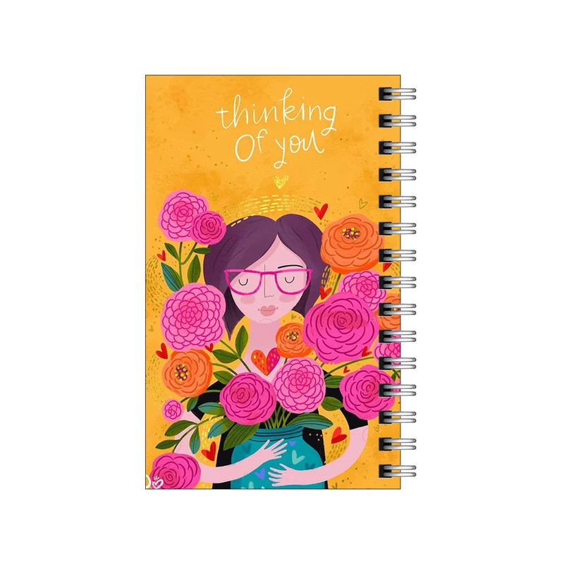 دفترچه یادداشت مدل to do list طرح دخترباگلدان کد 0028652