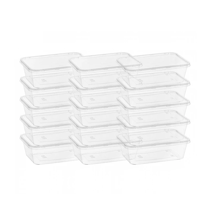 ظرف یکبار مصرف مدل 3 کد 750 بسته 15 عددی