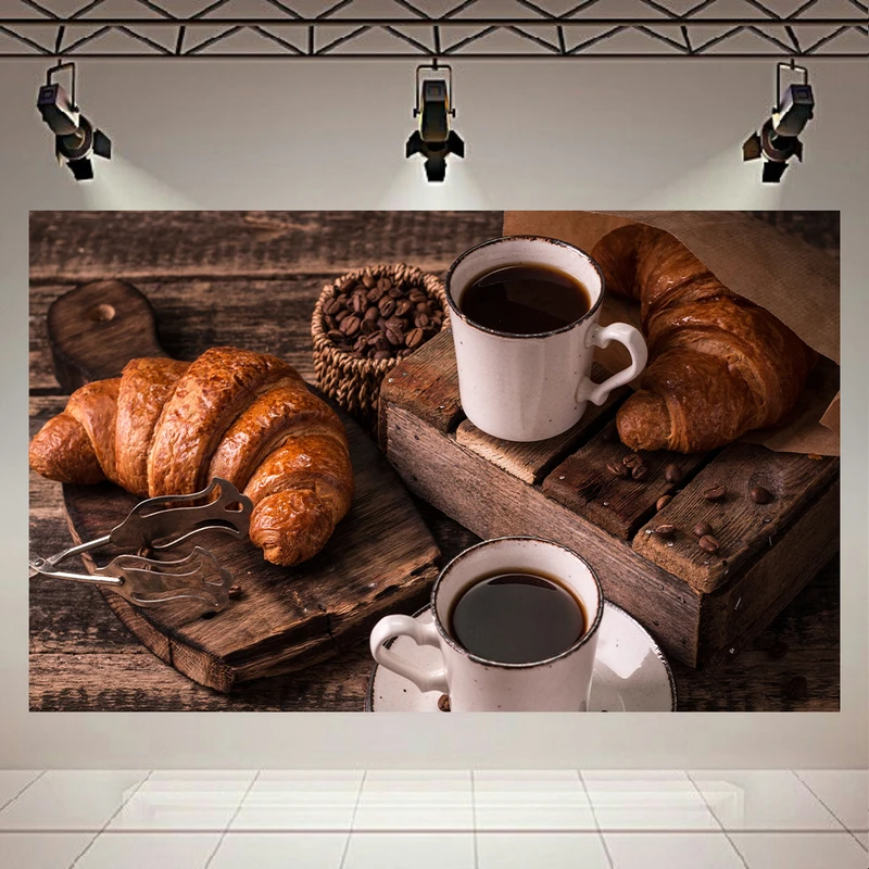 تابلو بوم طرح قهوه و شیرینی کد AR2080