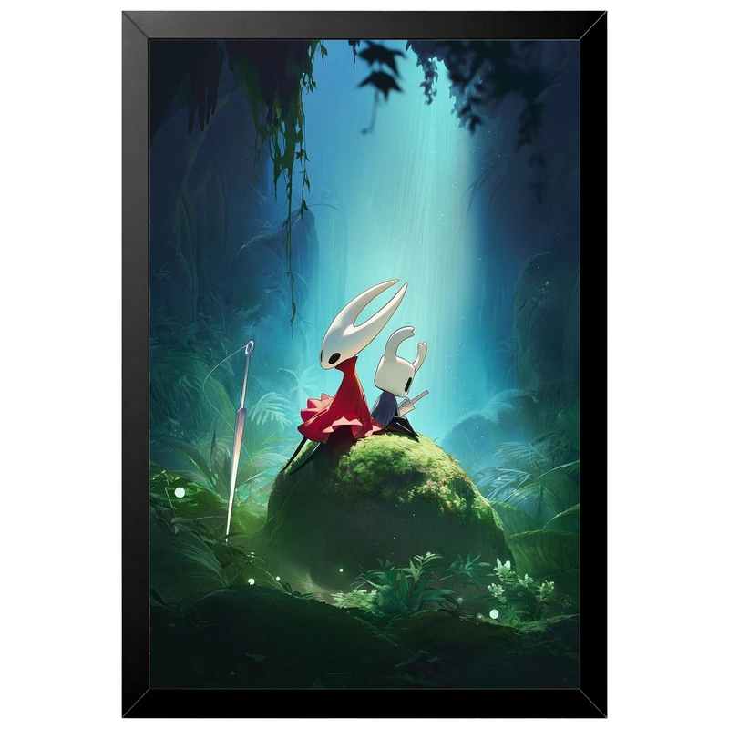 تابلو بکلیت طرح گیمینگ Hollow Knight مدل B-po2206 فریم مشکی