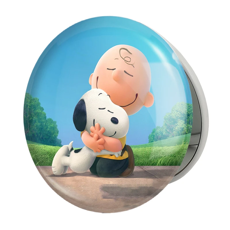 آینه جیبی خندالو طرح انیمیشن اسنوپی Snoopy مدل تاشو کد 13888 