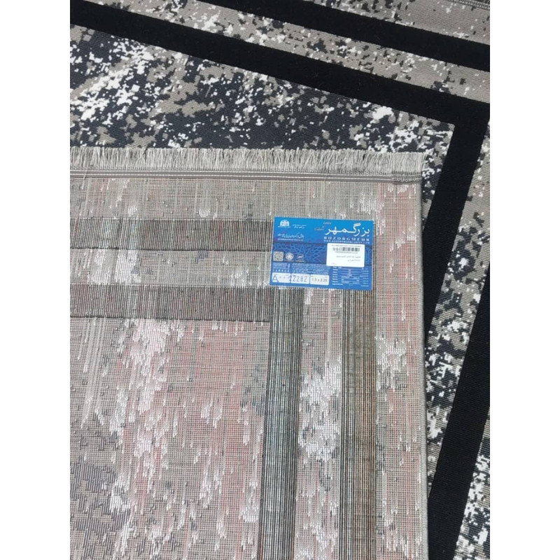 گلیم ماشینی بزرگمهر کد 282 زمینه نقره ای