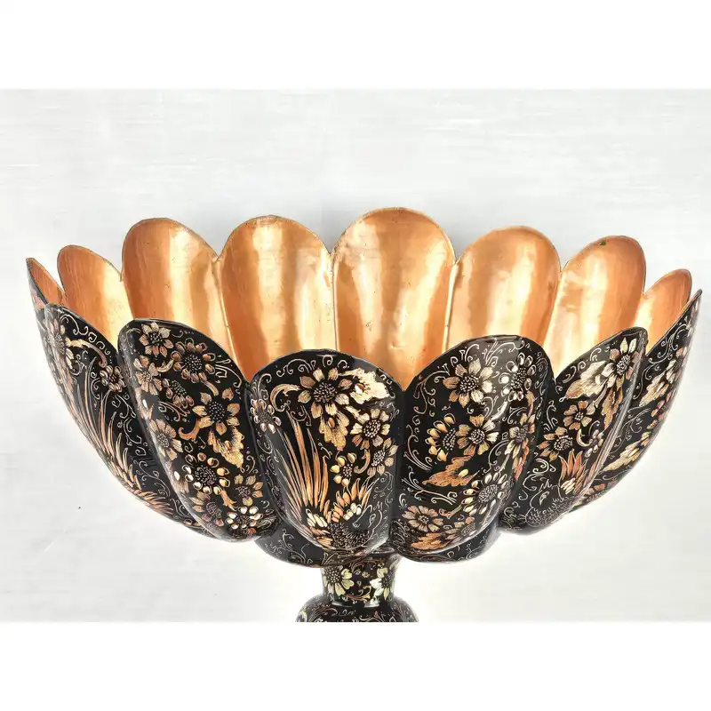 میوه خوری مسی مدل الماس تراش کد 38