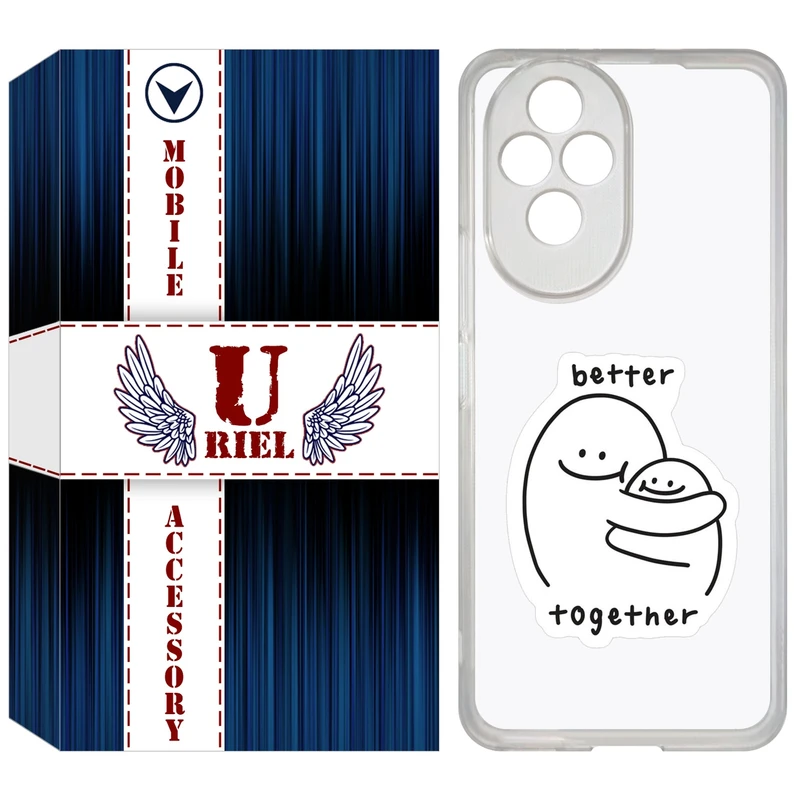 کاور یوریل مدل Clear کد 90 طرح Together مناسب برای گوشی موبایل آنر 200