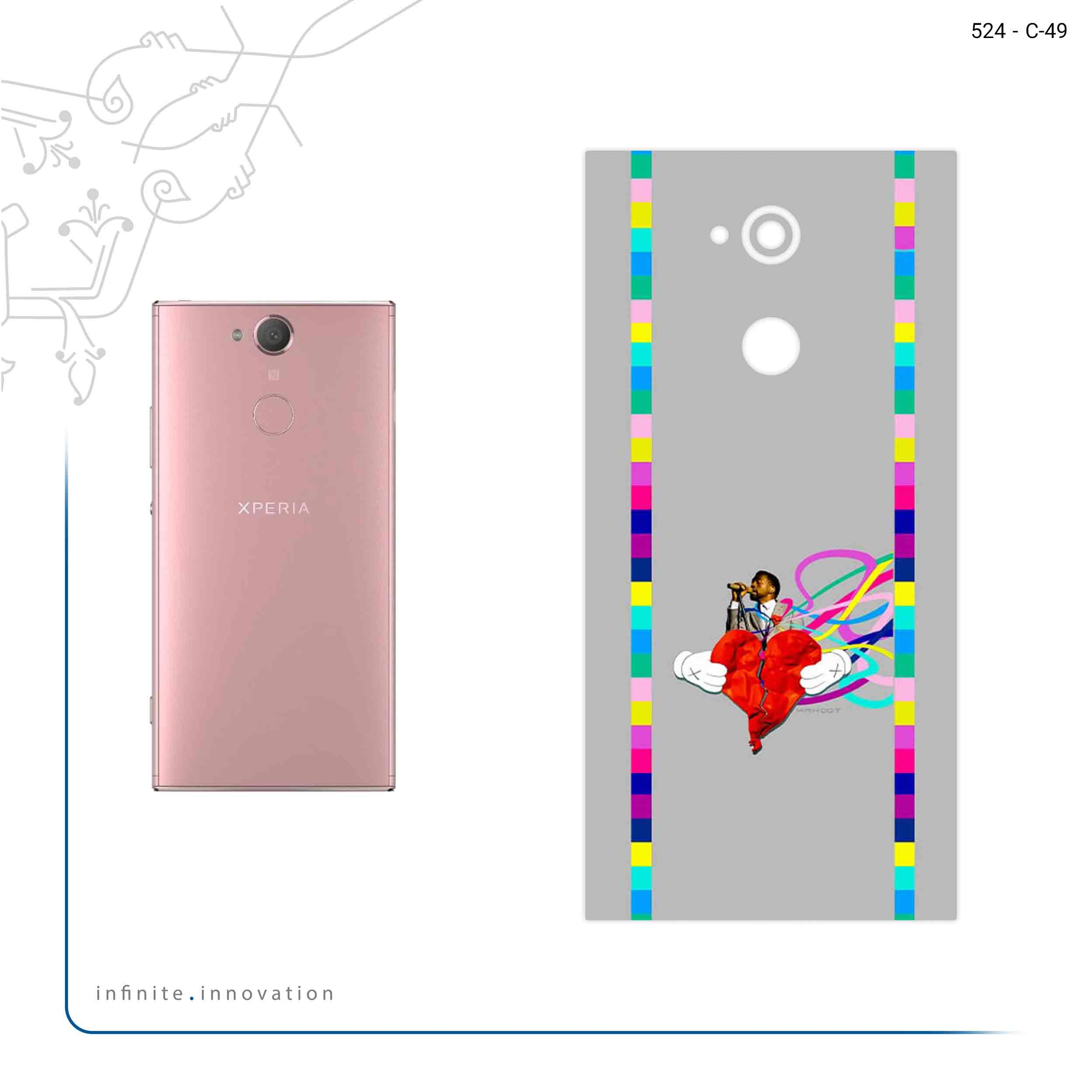 برچسب پوششی ماهوت مدل Collage of Heartbreak مناسب برای گوشی موبایل سونی Xperia XA2 Ultra