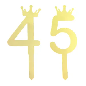 تاپر کیک هانستو مدل عدد 45 کد TPN45 بسته 2 عددی