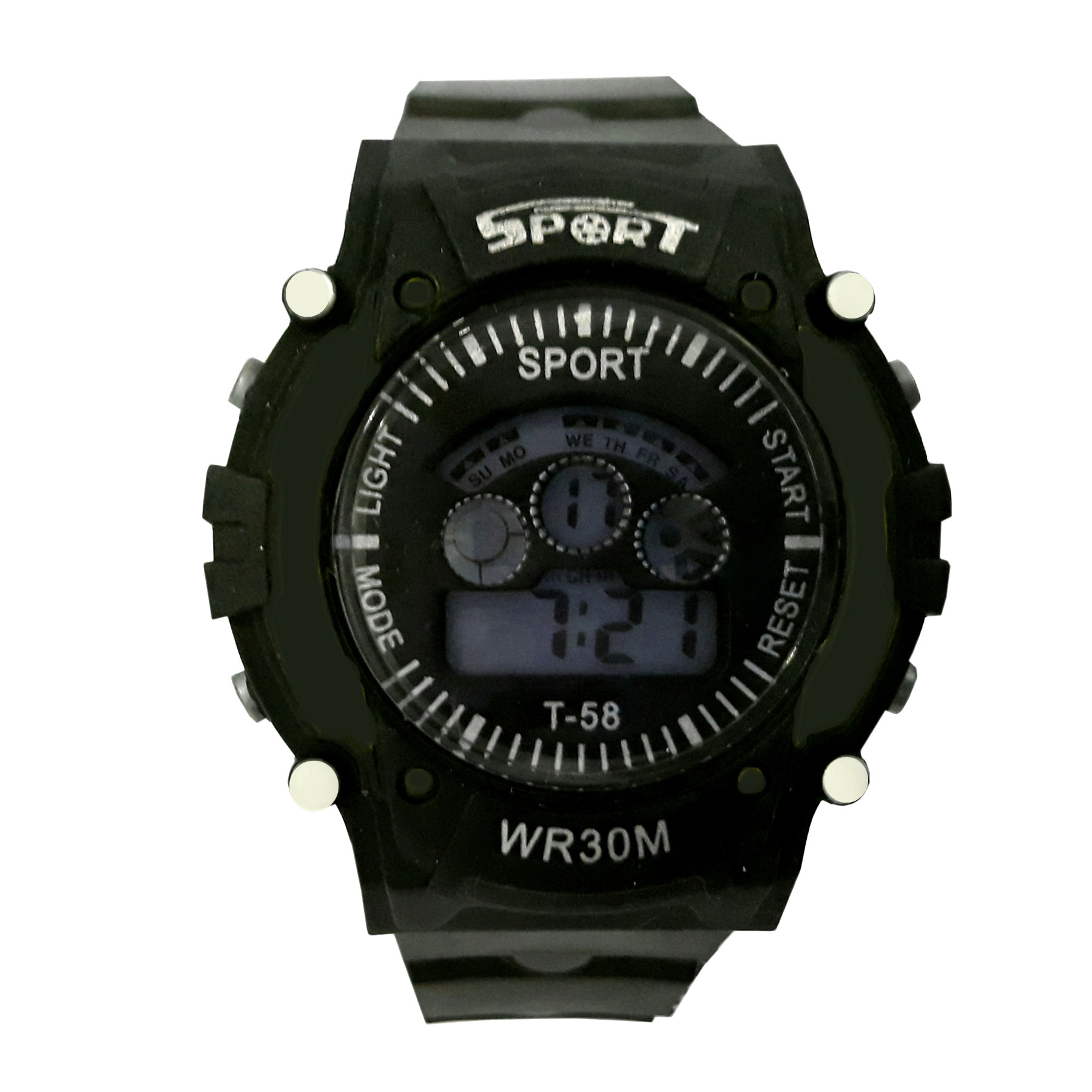 ساعت مچی دیجیتال پسرانه مدل wr30m کد b10 ساعت مچی دیجیتال پسرانه مدل wr30m کد b10