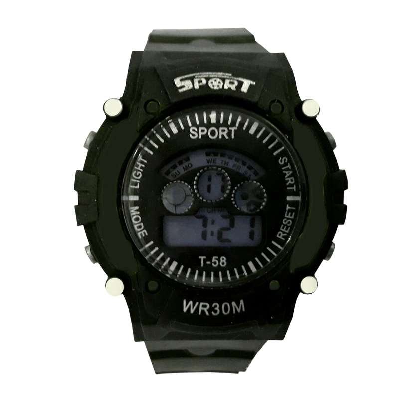 ساعت مچی دیجیتال پسرانه مدل wr30m کد b10 ساعت مچی دیجیتال پسرانه مدل wr30m کد b10