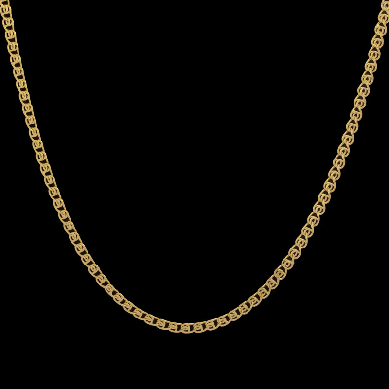 زنجیر بافت طلا 18 عیار زنانه طلای مستجابی مدل فنسی T622 کد 45