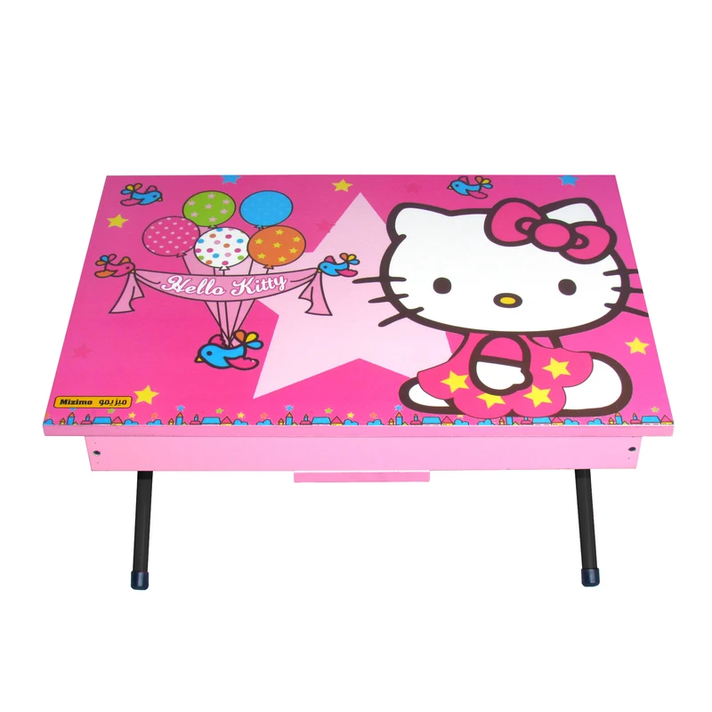 میز کودک میزیمو مدل باکسدار طرح کیتی 2 کد 3401