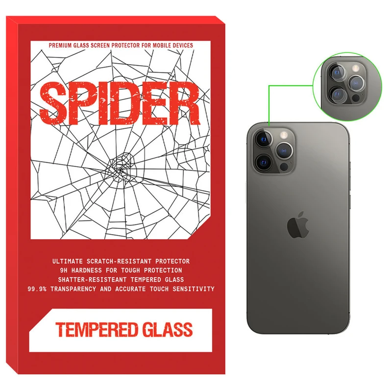 محافظ لنز دوربین اسپایدر مدل SDS مناسب برای گوشی موبایل اپل iPhone 12 Pro Max 