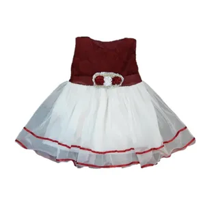 پیراهن دخترانه مدل گل رز کد 129