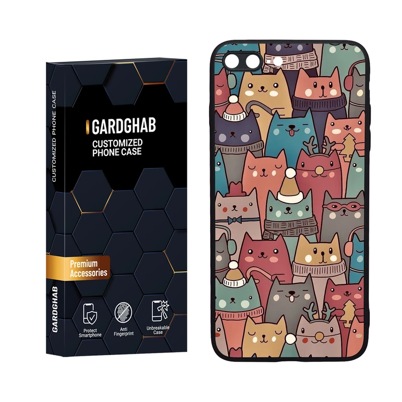 کاور گارد قاب مدل دورژله ای فانتزی مناسب برای گوشی موبایل اپل iPhone 7 Plus / 8 plus