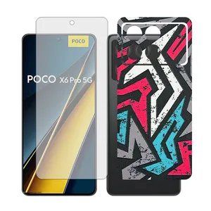 Glass Together model matte Screen Protector Suitable for Xiaomi Poco X6 Pro Mobile Phone with Back cover sticker