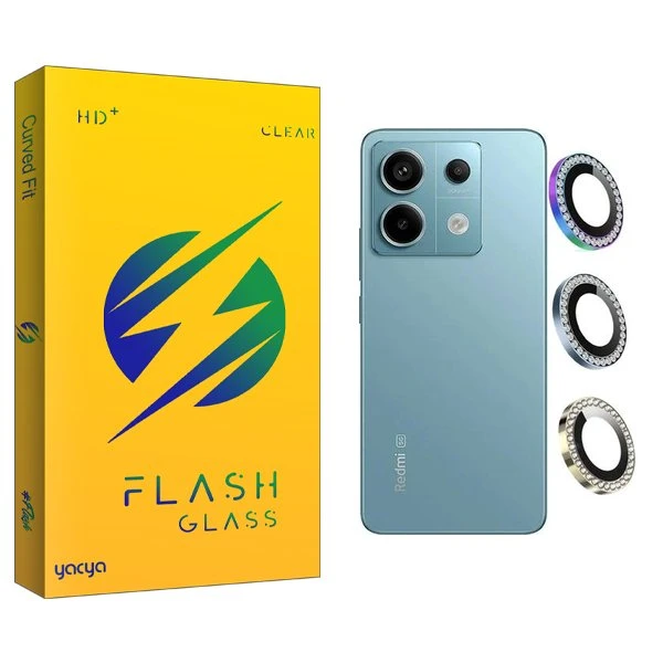 محافظ لنز گوشی یاکیا مدل Yca Ringi negin مناسب برای گوشی موبایل شیائومی Redmi note 13 Pro 5G