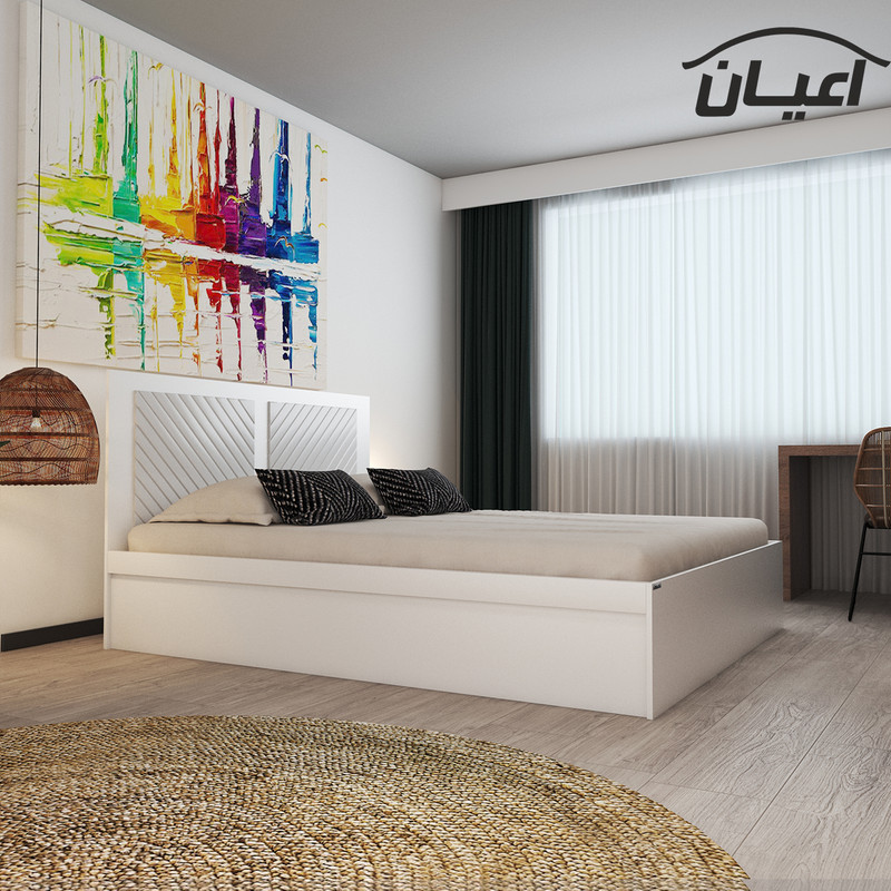 تخت خواب دونفره اعیان مدل FH421 سایز 160x200 سانتی متر