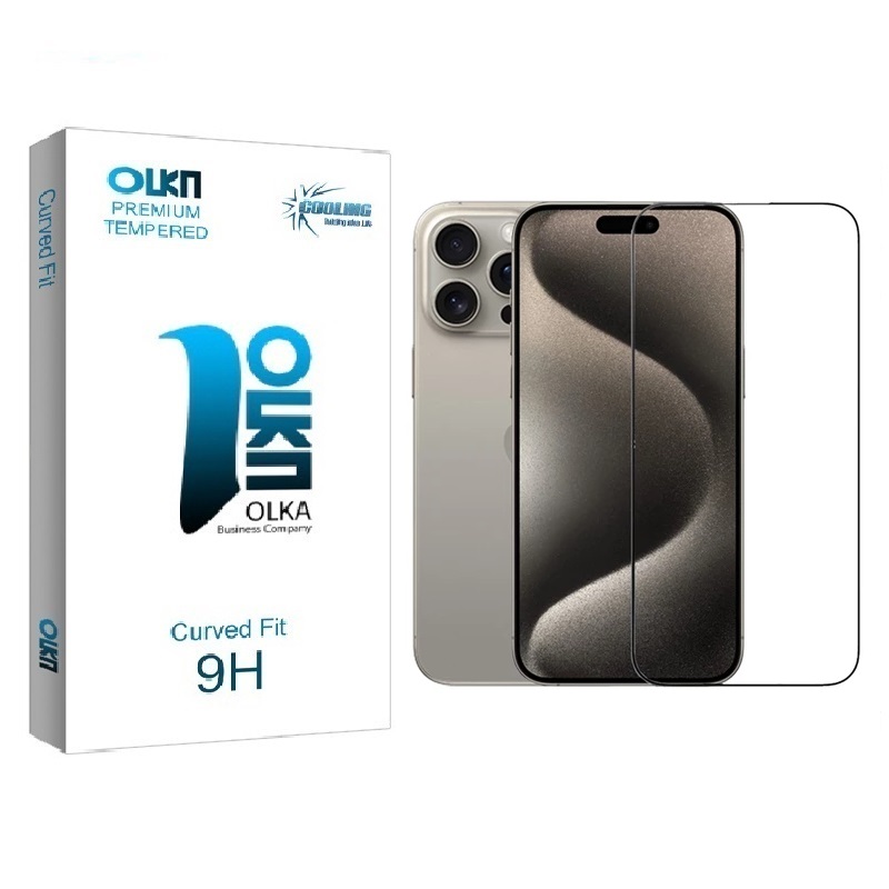 محافظ صفحه نمایش کولینگ مدل olka مناسب برای گوشی موبایل اپل iPhone 15 Pro