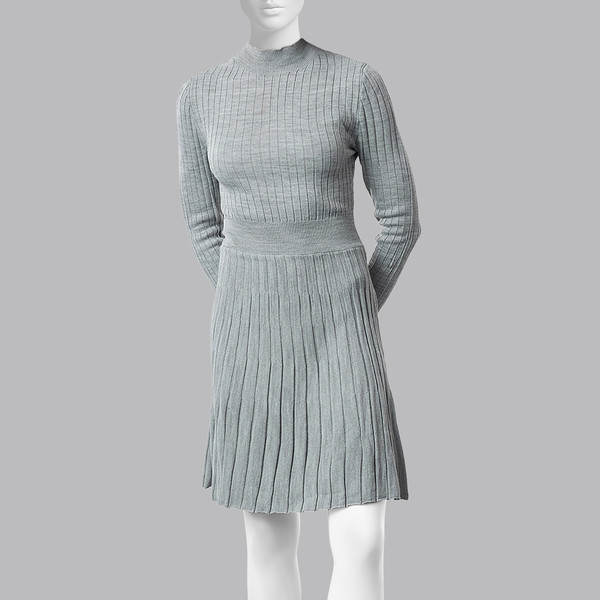 پیراهن بافت یقه ایستاده زنانه ترندیول مدل 814857587