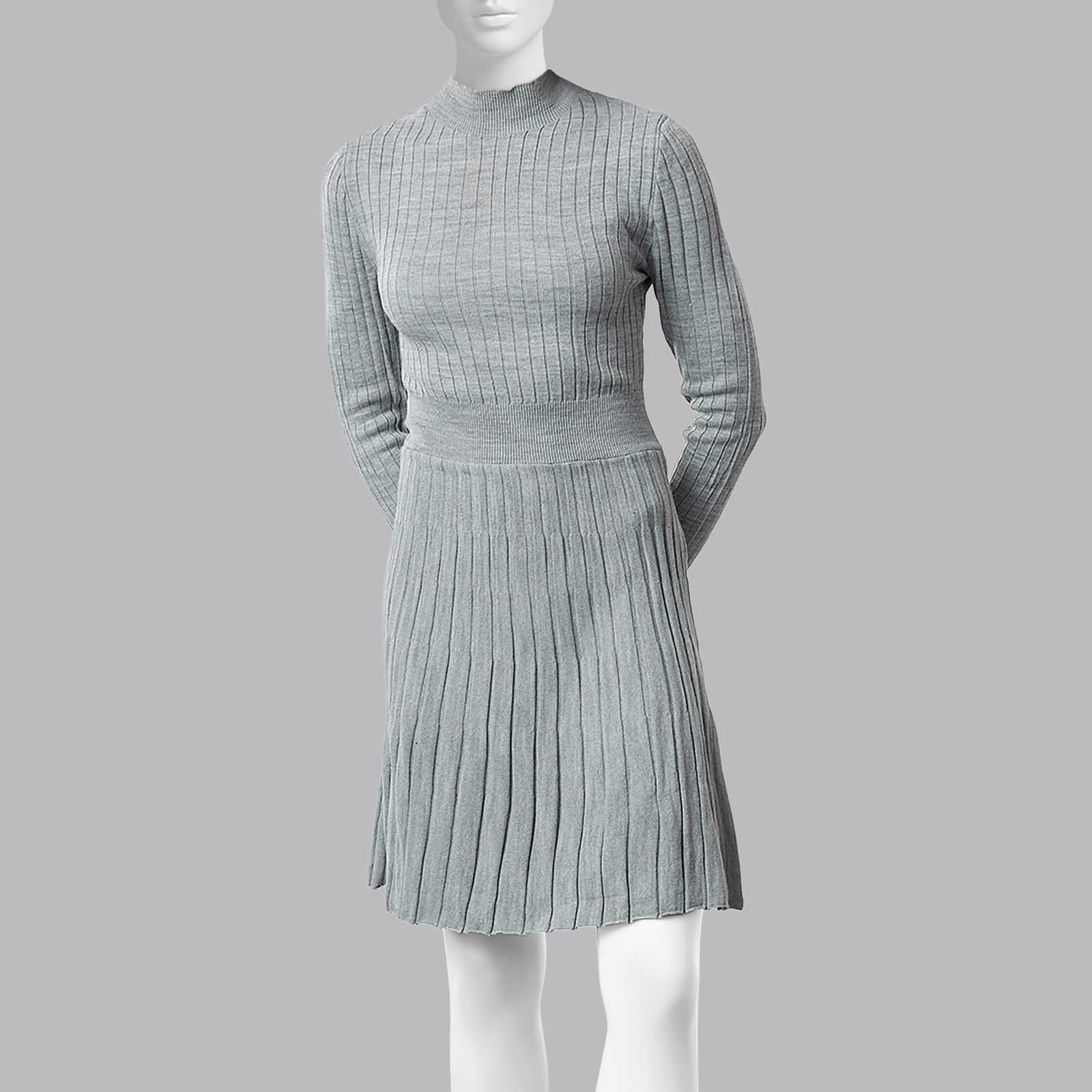 پیراهن بافت یقه ایستاده زنانه ترندیول مدل 814857595 - - 4