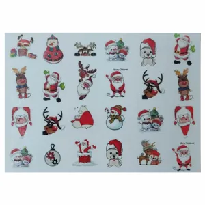 استیکر طراحی ناخن مدل کریسمس کد A157