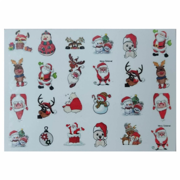 استیکر طراحی ناخن مدل کریسمس کد A157