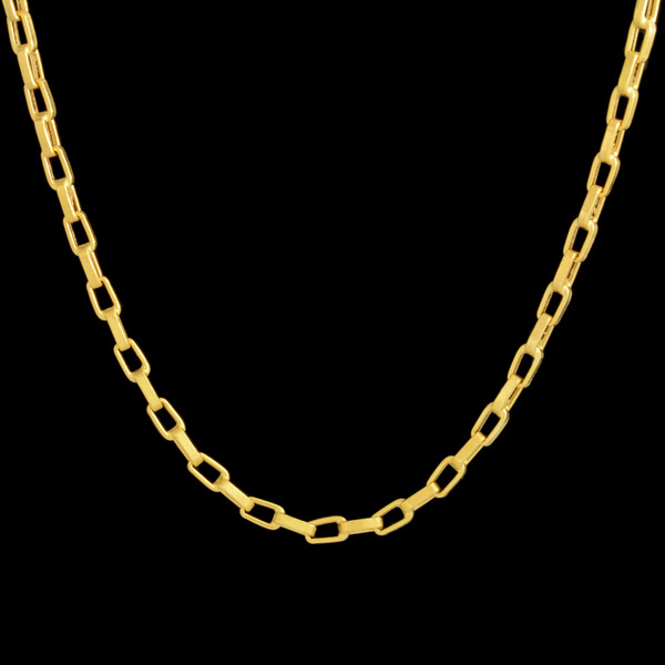 زنجیر طلا 18 عیار مردانه طلای مستجابی مدل آجری کد M55