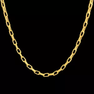 زنجیر طلا 18 عیار مردانه طلای مستجابی مدل آجری کد M65