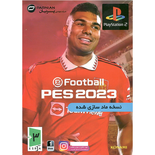 بازی PES 2023 مخصوص PS2 نشر پرنیان