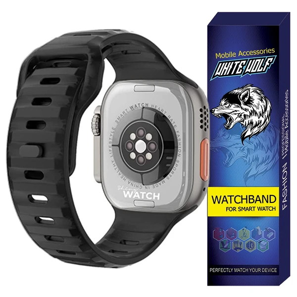 بند وایت ولف مدل WB-SIMPLE مناسب برای اپل واج سری 7 سایز 45mm