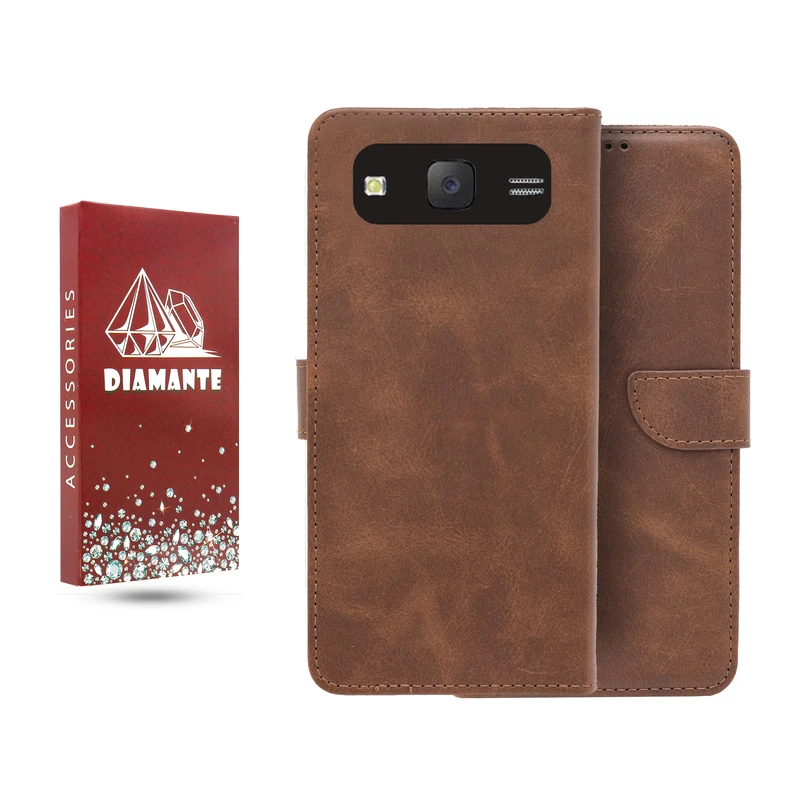 کیف کلاسوری دیامانته مدل چرم مناسب برای گوشی موبایل سامسونگ Galaxy J5 2015