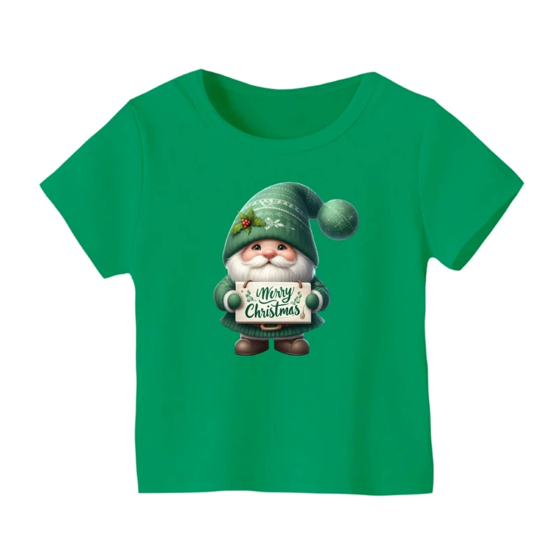 تی شرت آستین کوتاه بچگانه مدل بابانوئل کریسمس کد 33