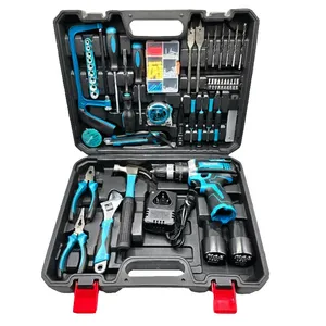 دریل چکشی شارژی سه نظام 10 میلیمتری 18ولت ماکیتا مدل MAK18 مجموعه 32 عددی