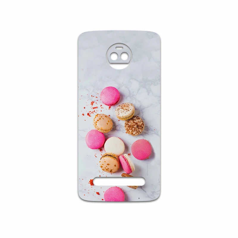 برچسب پوششی ماهوت مدل Macaron cookie مناسب برای گوشی موبایل موتورولا Moto Z2 Force