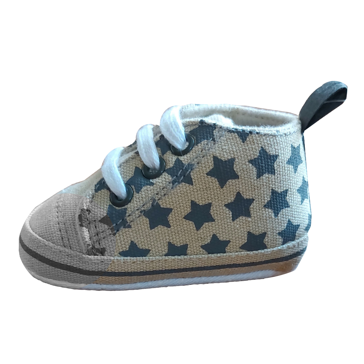 کفش نوزادی  مدل لوپیل ستاره  رنگ کرمی
