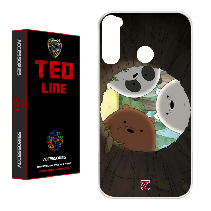 کاور تد لاین طرح خرسی کد 1101 مناسب برای گوشی موبایل شیائومی Redmi Note 8