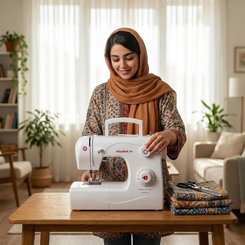 چرخ خیاطی کاچیران مدل elizabet310