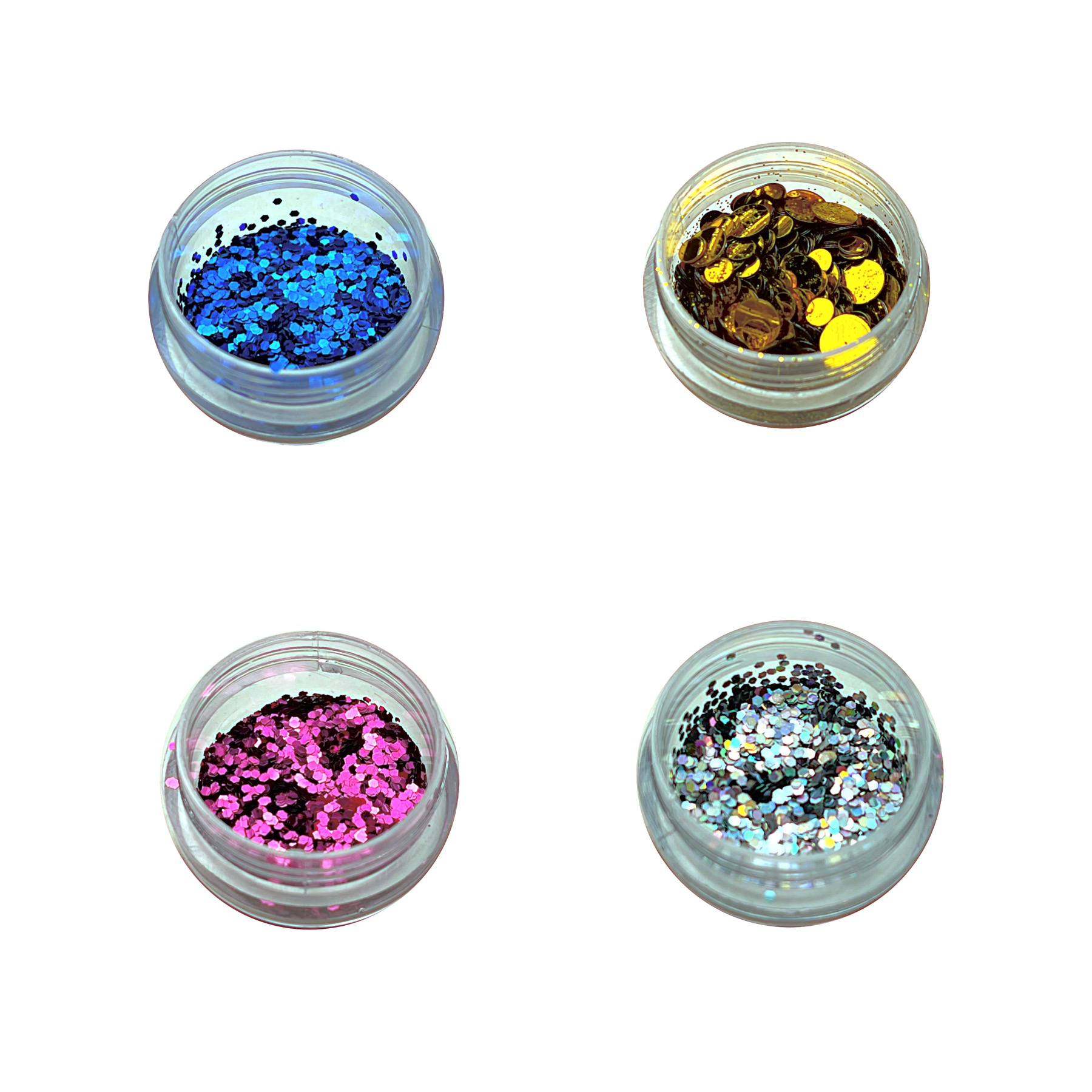 تزیین ناخن مدل پولک شاینی 2 مجموعه 4 عددی