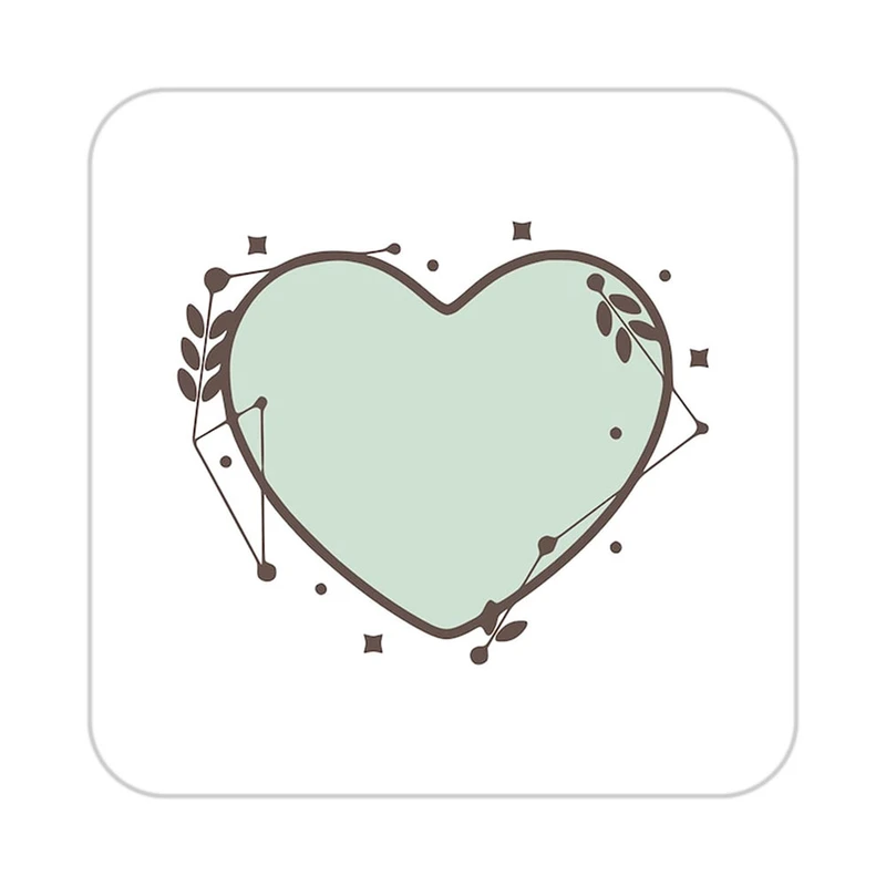 زیر لیوانی کاکتی طرح عاشقانه مدل mp38530