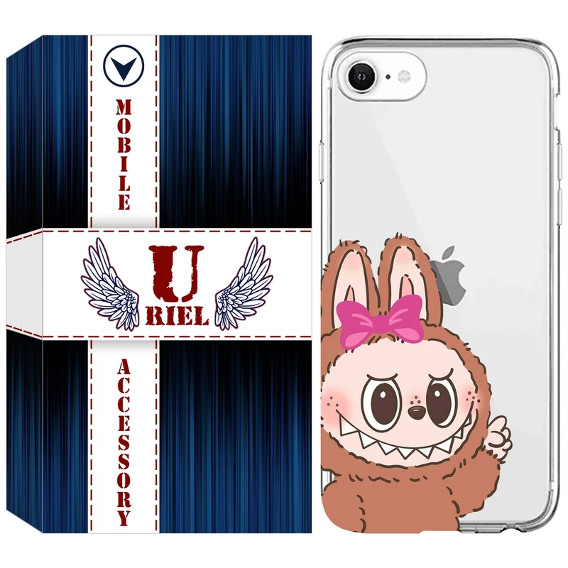 کاور یوریل مدل Clear کد 109 طرح لبوبو Labubu مناسب برای گوشی موبایل اپل iPhone 7 / 8 / SE 2022