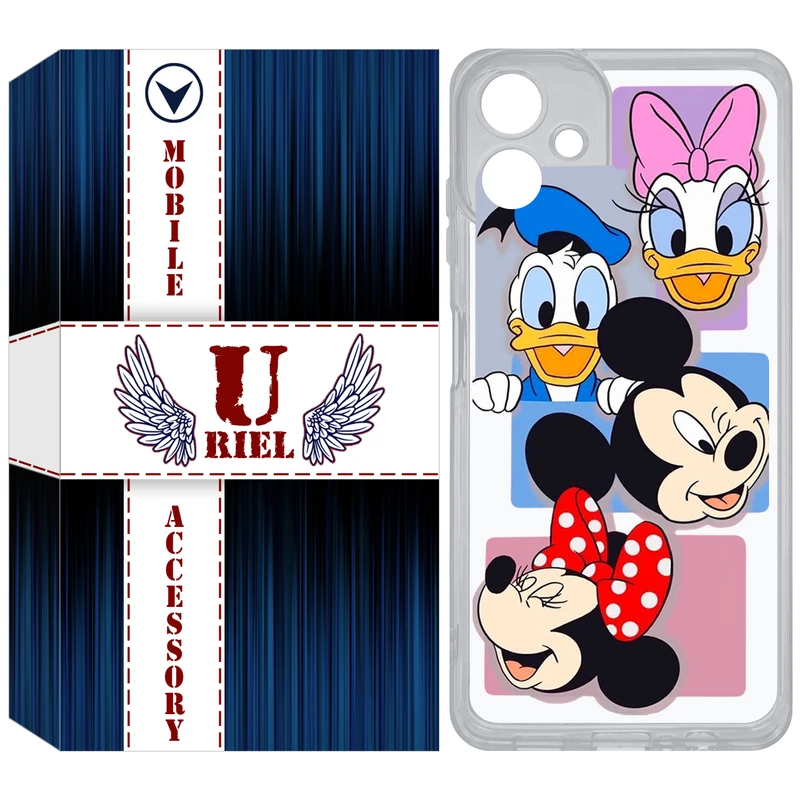 کاور یوریل مدل Clear کد 5 طرح عروسکی مناسب برای گوشی موبایل سامسونگ Galaxy A06