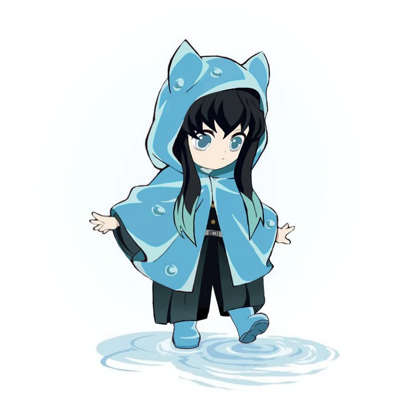 استیکر لپ تاپ و موبایل مدل انیمه طرح شیطان کش مویچیرو توکیتو demon slayer Muichiro Tokito کد 403