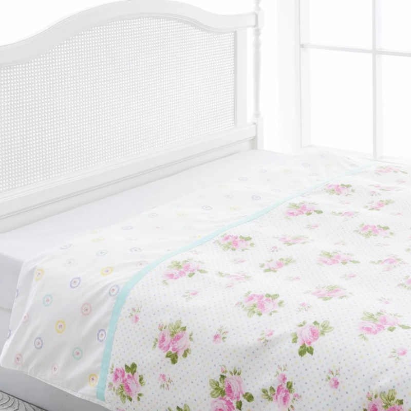 روکش لحاف پنبه انگلیش هوم مدل Pastel Lovers یک نفره سایز 220x160 سانتی‌متر