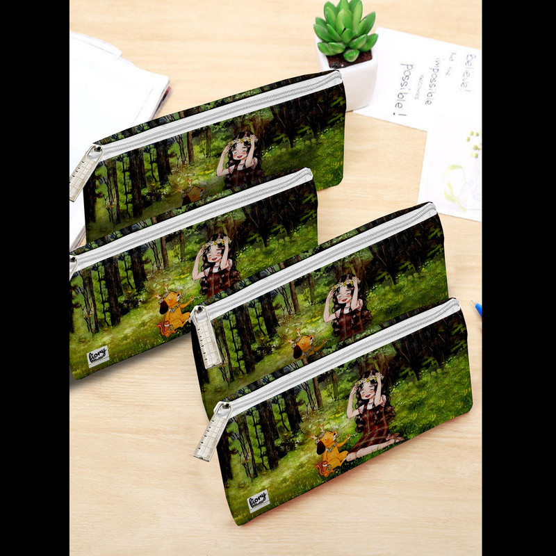 جامدادی مستر راد مدل دختر فانتزی طرح گلبهار کد fiory 2052