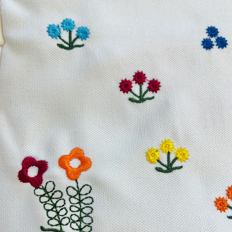 عکس شماره 3 : پیراهن آستین بلند یقه گرد دخترانه مدل گلدوزی گل گلی