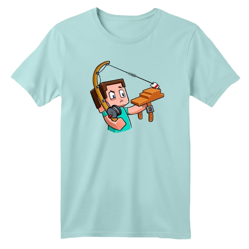 تی شرت آستین کوتاه بچگانه مدل ماینکرفت کد09  