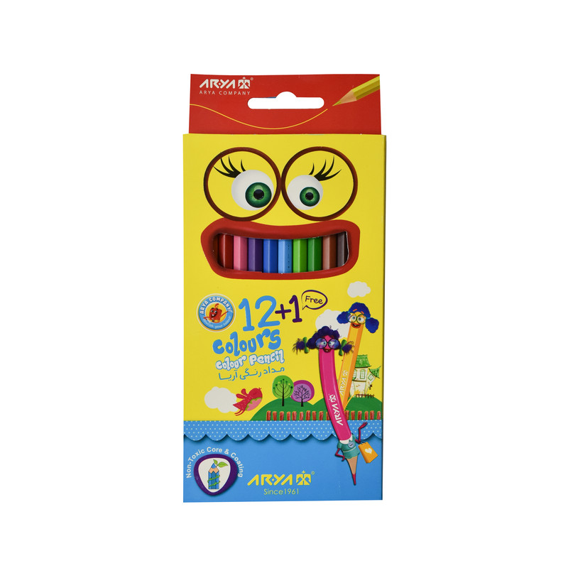 مدادرنگی 13 رنگ آریا مدل لبخند