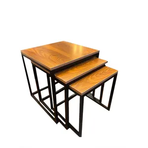 میز عسلی مدل باتیس F90  مجموعه 3 عددی